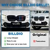 BILLDIO G01 G02 Grill - Black Kidney Grille Compatible With 2022-IN BMW X3 G01 X4 G02 ABS Double Slat Color Grille