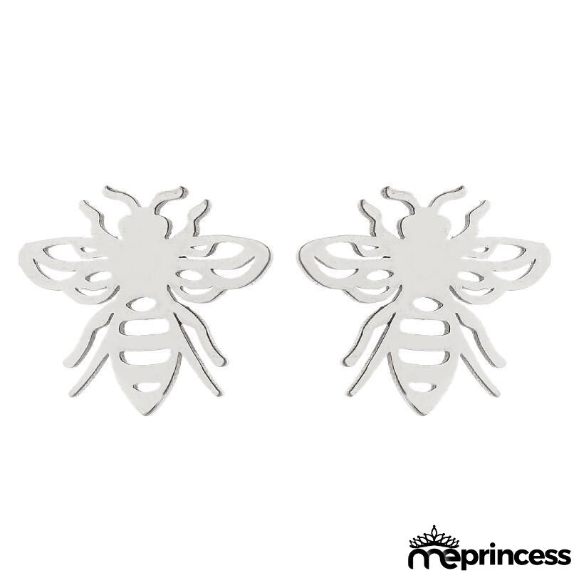 Women Fashion Hollow Eagle Owl Snake Dolphin Bee Giraffe Elephant Dog Cat Rabbit Fish Bird Penguim Stainless Steel Stud Earrings