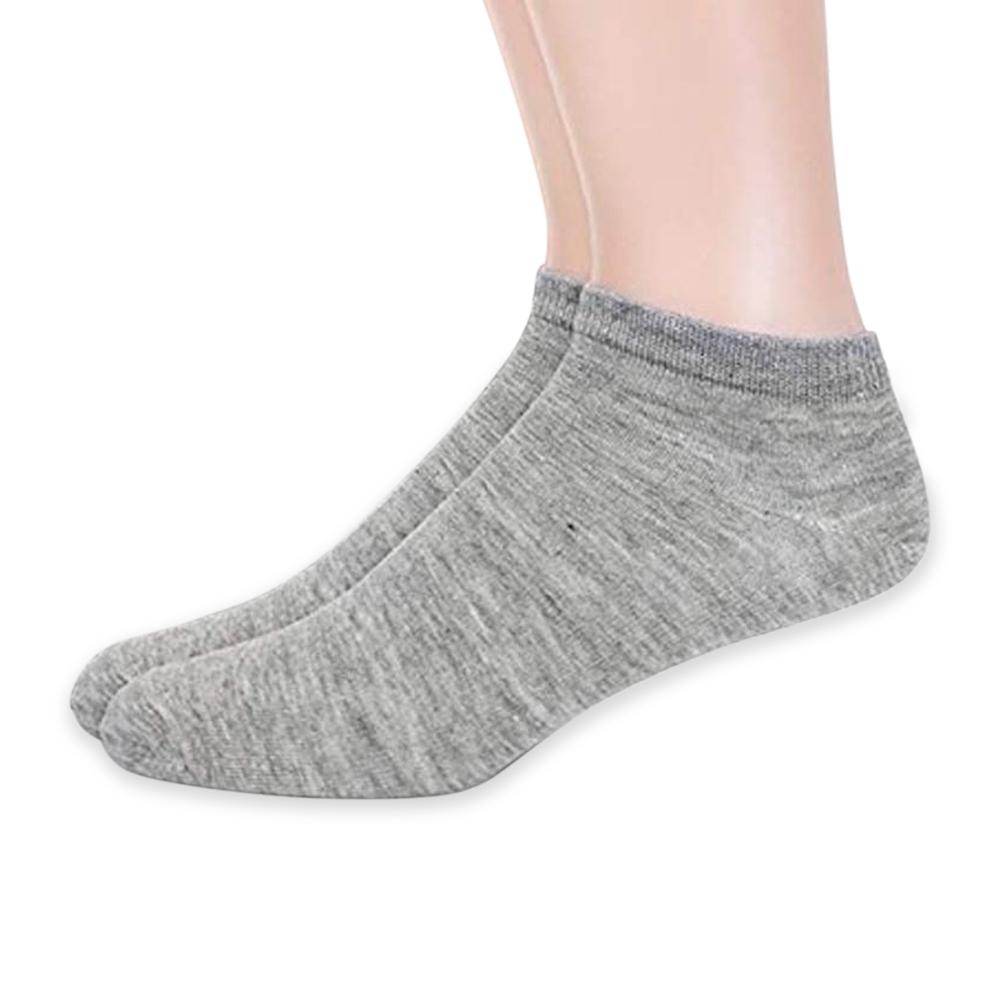 

6 Pairs/lot Solid Casual Cotton Breathable Invisible Crew Socks (Grey), 501 Original