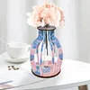 Vase Mandala En Bois-Ornement De Bricolage