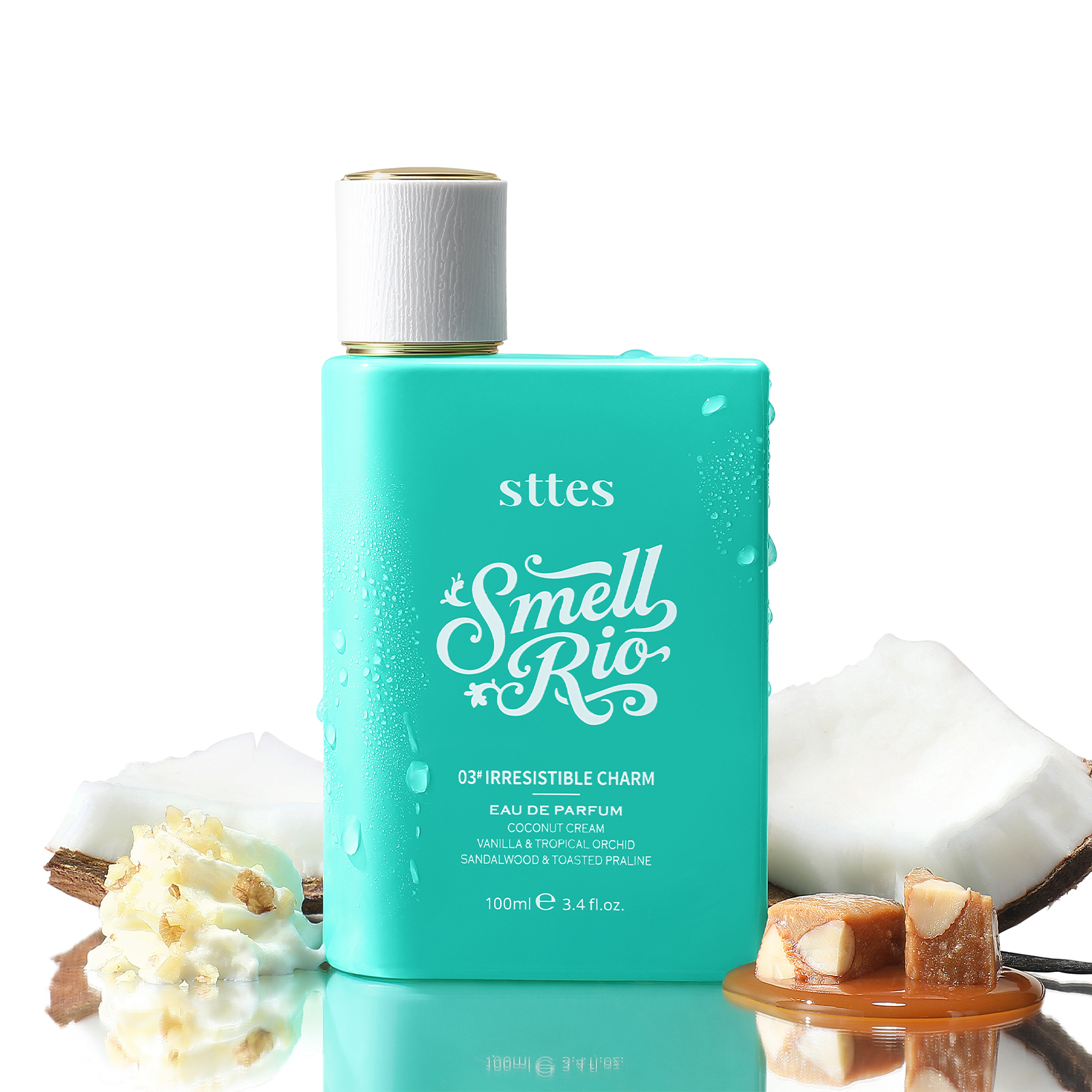 New Sttes Perfume 03# (Original 309 Irresistible Charm) &ndash; Eau de Parfum for Women &ndash; Richer Scent, Longer Lasting &ndash; Coconut Cream, Vanilla, Toasted Praline &ndash; Perfumes & Fragrances (100ml / 3.4 fl oz)