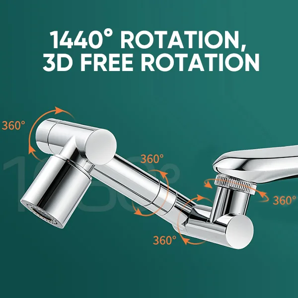 SAKER&reg; 1440&deg; Large-Angle Rotating Splash Filter Faucet