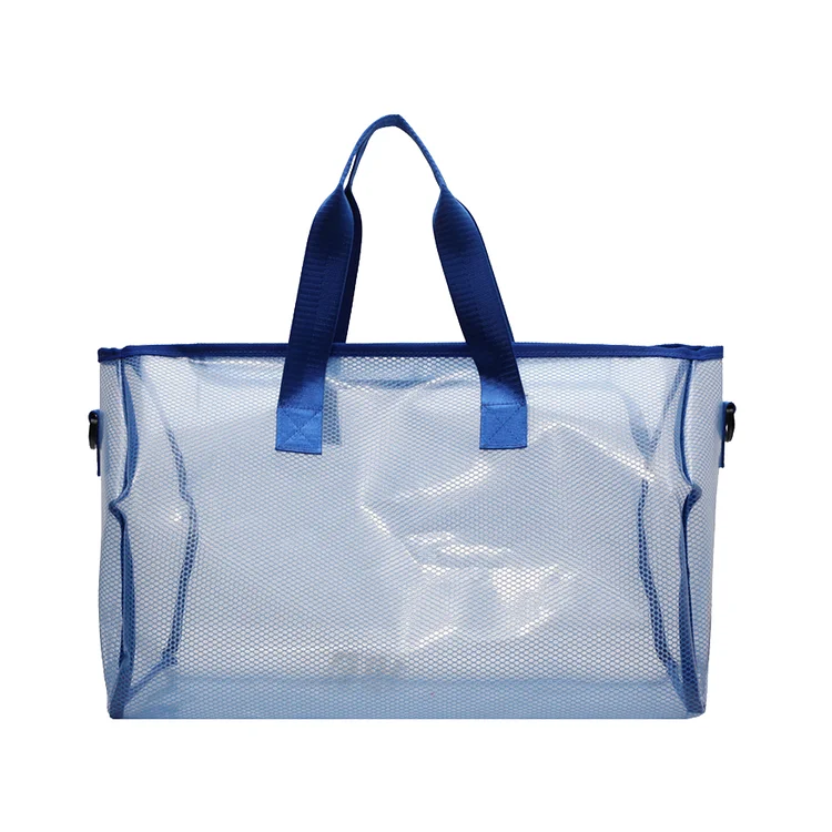 PVC Transparent Travel Duffel Bag Portable Yoga Gym Bag Clear Sport Fitness  Bag