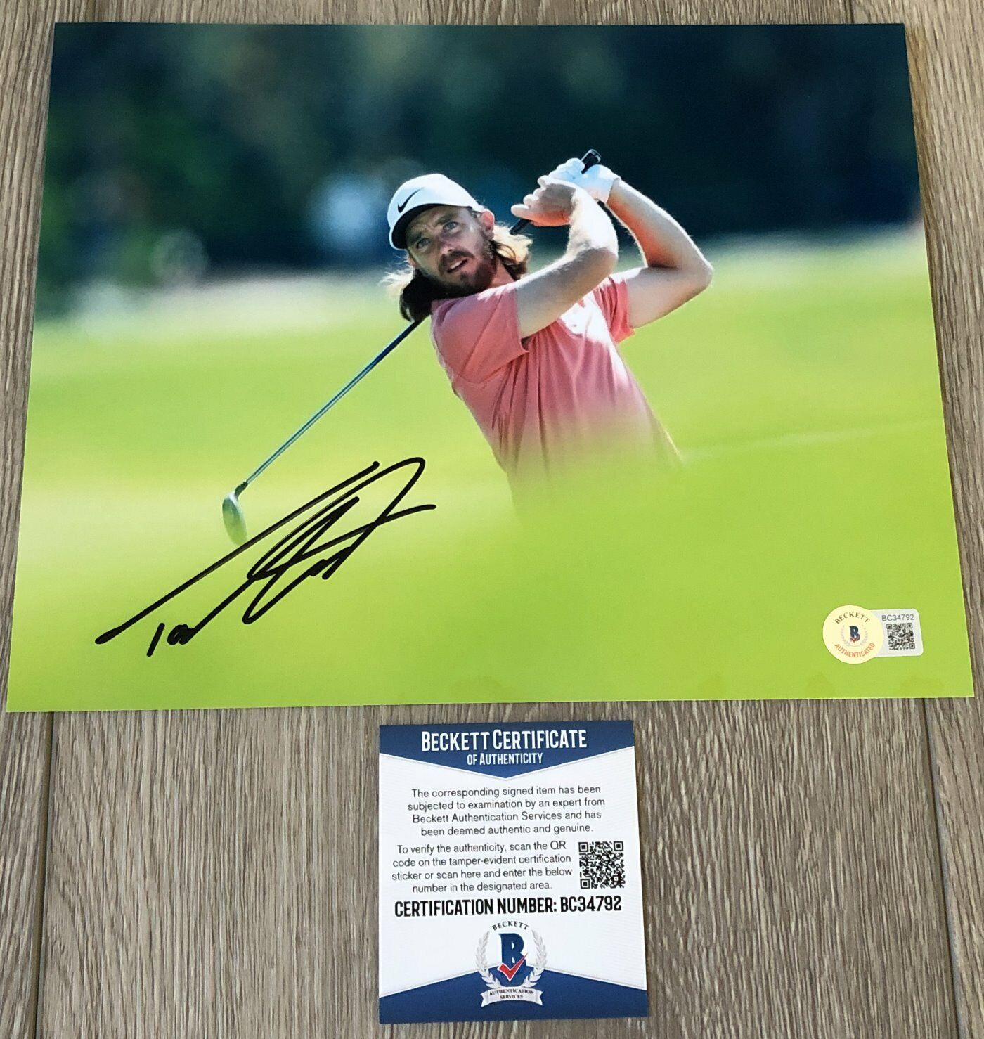 TOMMY FLEETWOOD SIGNED AUTOGRAPH PGA GOLF 8x10 Photo Poster painting E w/PROOF & BECKETT BAS COA