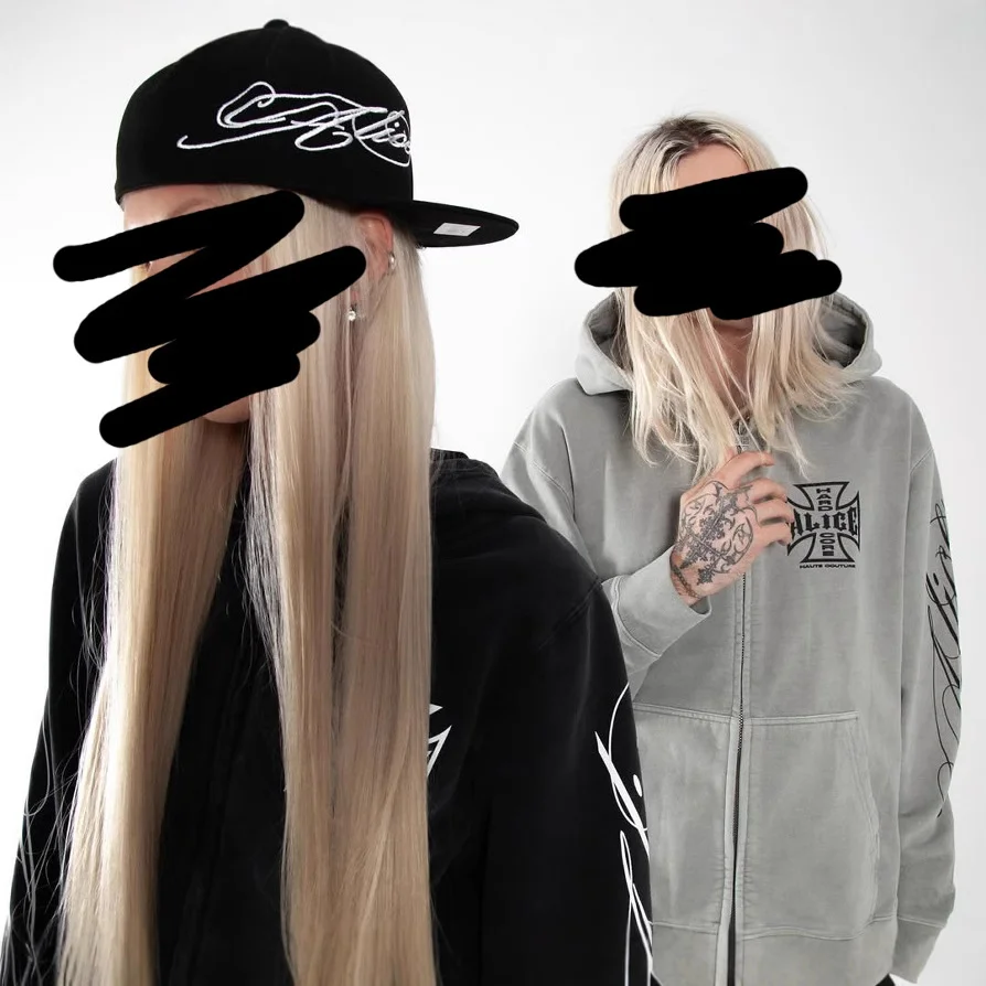 Athvotar Athvotar Fashion Design Print Zipper Water Wash Old Cardigan Trinkets