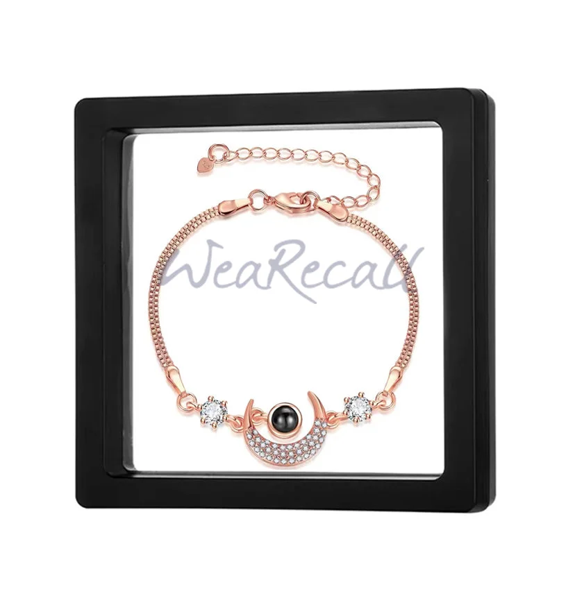 Moon Projector Custom Personalized Photo Bracelet wetirmss