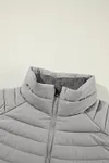 Women's Thick Plush Collared Quilted Zipped Puffer Vest