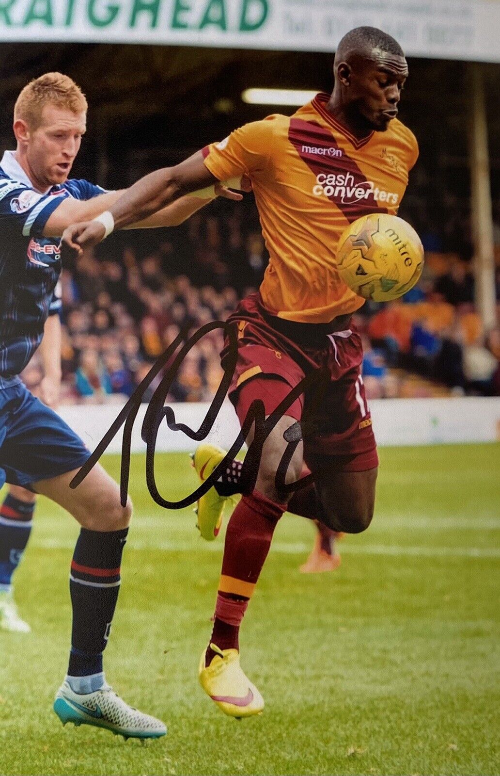 Theo Robinson Genuine Hand Signed Motherwell 6X4 Photo Poster painting