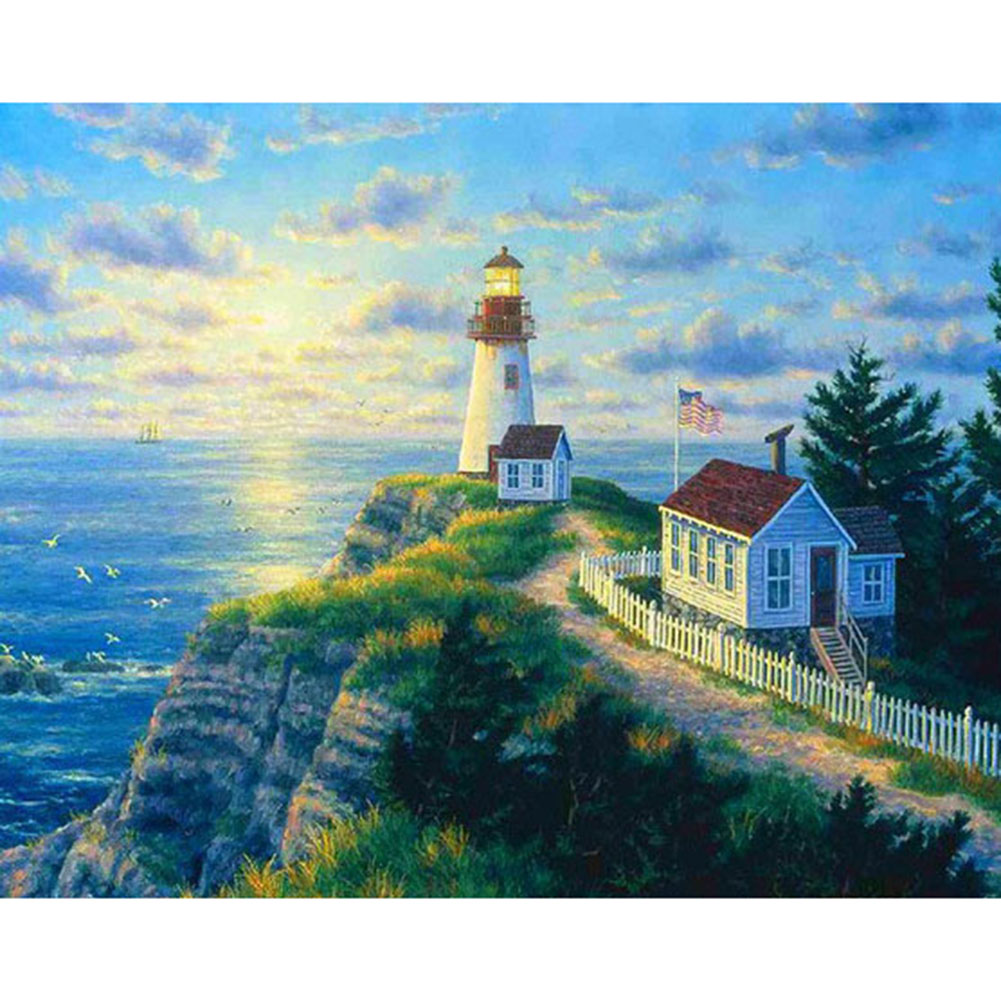 

Seaside Landscape - Round Drill Diamond Painting - 30*40CM, 501 Original