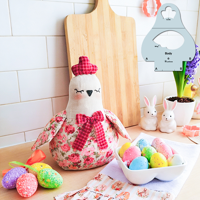 DIY Fabric Cute Chicken Sewing Template – With Tutorial