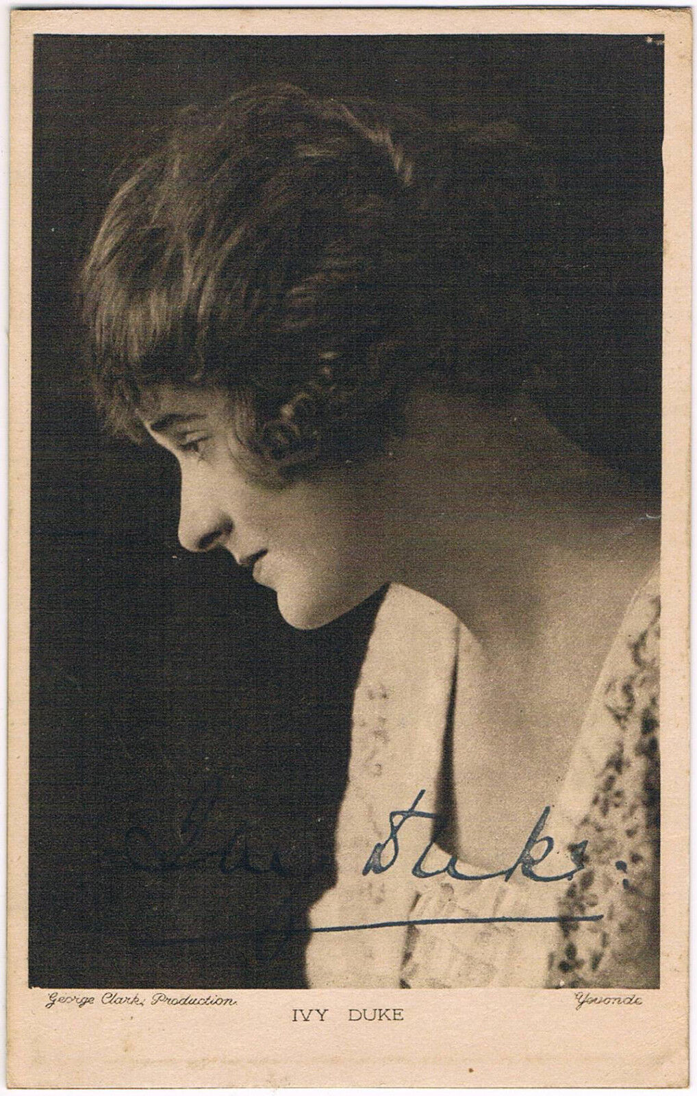 Ivy Duke 1896-1937 genuine autograph signed Vintage Photo Poster painting 3.5x5.5