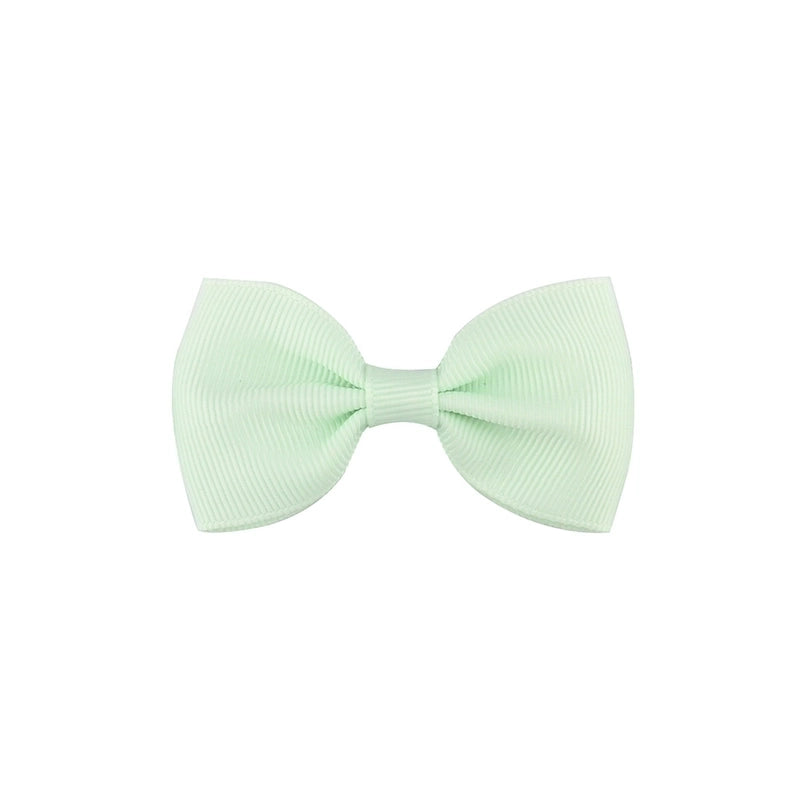 Solid Color Children’s Bow European Version Cute Hairpin Baby Hair Accessories Flat Head Bow Tie 643