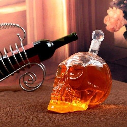 Excluzy Crystal Head Vodka 1000 Ml Skull Bottle Decanter