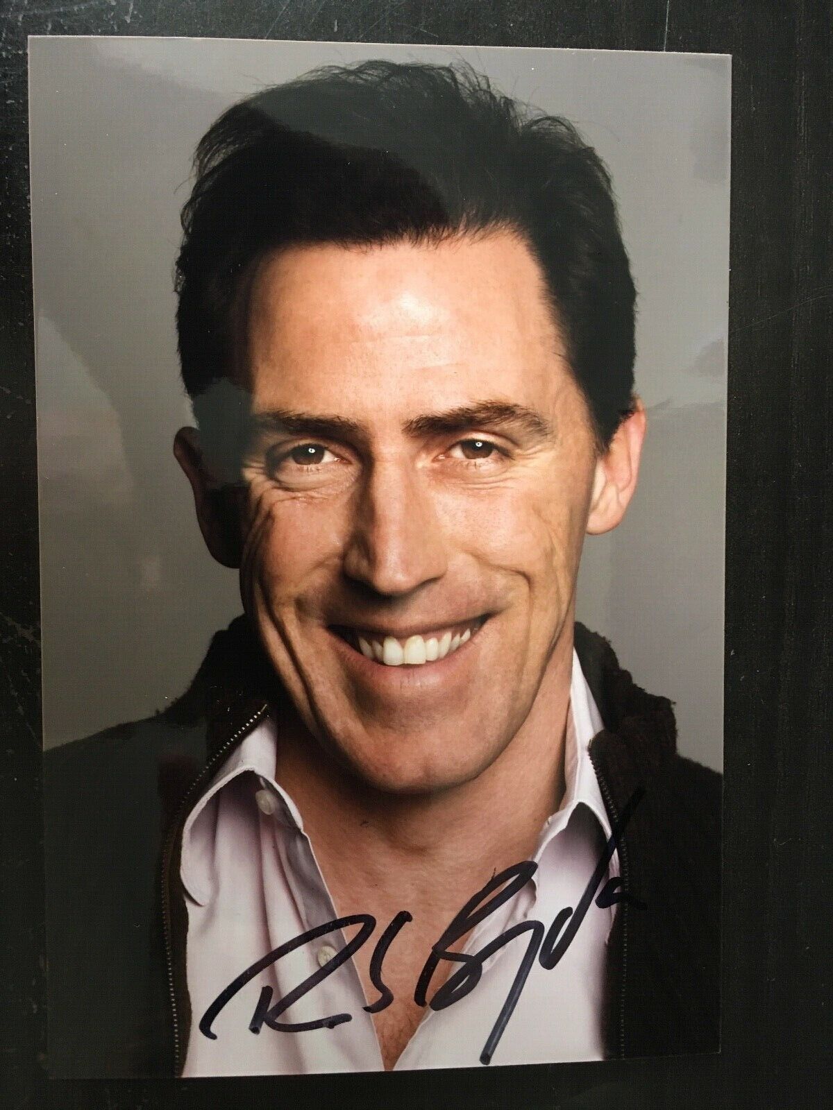 ROB BRYDON - POPULAR COMEDY ACTOR - EXCELLENT SIGNED Photo Poster paintingGRAPH