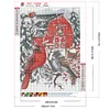Diamond Painting-DIY Full Round Drill Christmas Cardinal