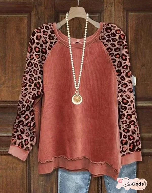 Shift Vintage Paneled Long Sleeve T-Shirt