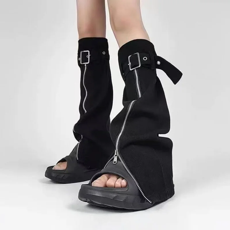 Nigikala Nigikala Loose Rope Zippered Sweater Fashion Hot Girl Dress Thick Sports Coat Peumen Autumn Winter