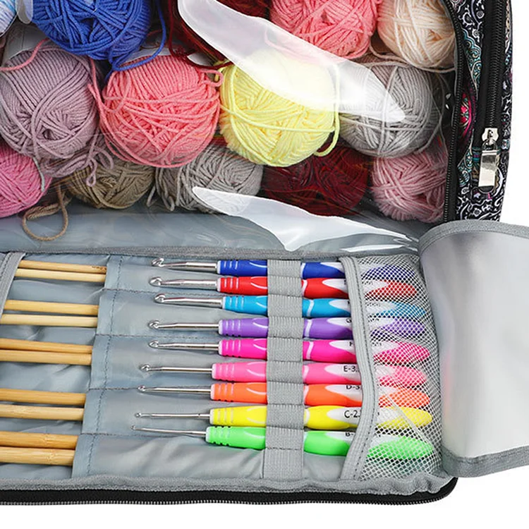 Portable Knitting Bag Large Capacity Thread Yarn Storage Pack