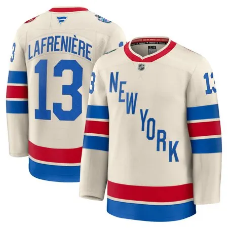 Youth New York Rangers #13 Alexis Lafreniere  Beige 2026 NHL Winter Classic Jersey