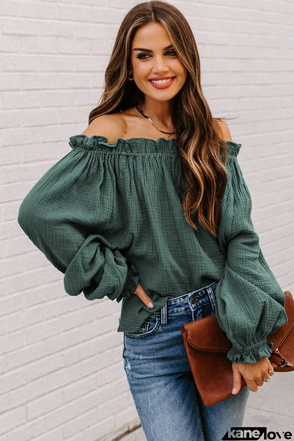Off-the-shoulder Ruffle Top