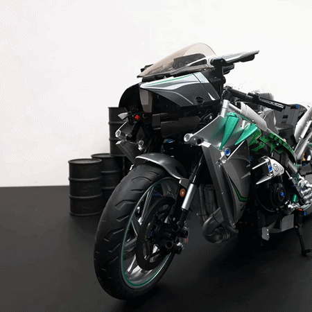 KAVOWORLD 88815 Racing Motorcycle Building Set | 2040 Pieces | 1:5