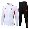 25/26 Bayern Munich White long zipper Training Jacket Set