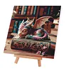 Framed Sleeping Little Dragon-Paint By Numbers Acrylic Painting 20*20Cm With Color Box 3Ml（12Colors）