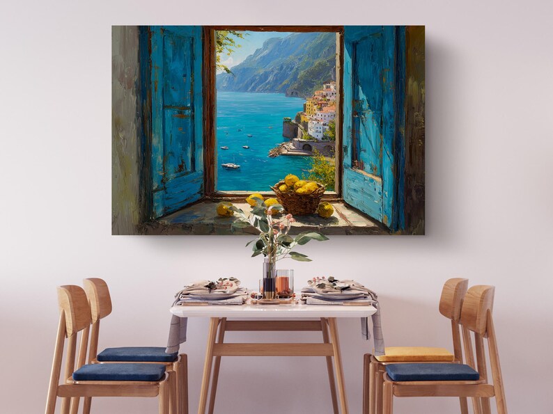 Amalfi Coast Canvas Wall Art
