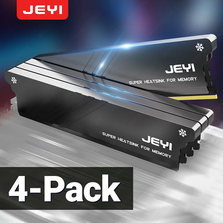 JEYI Memory RAM Heatsink With Thermal Pads, Desktop RAM Cooler DDR Radiation Dissipate for PC DIY DDR2 DDR3 DDR4 DDR5