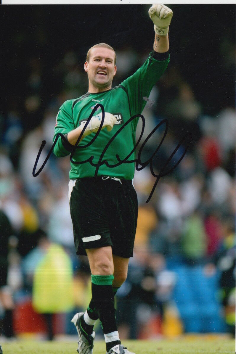 OLDHAM ATHLETIC HAND SIGNED MARK CROSSLEY 6X4 Photo Poster painting 1.