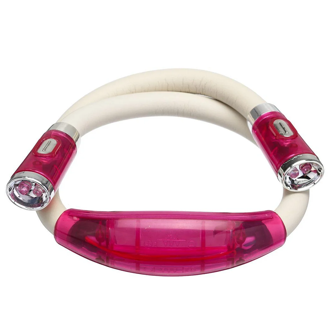 LED Flexible Handsfree Hug Neck Reading Book Light Torch Flashlight (Pink)