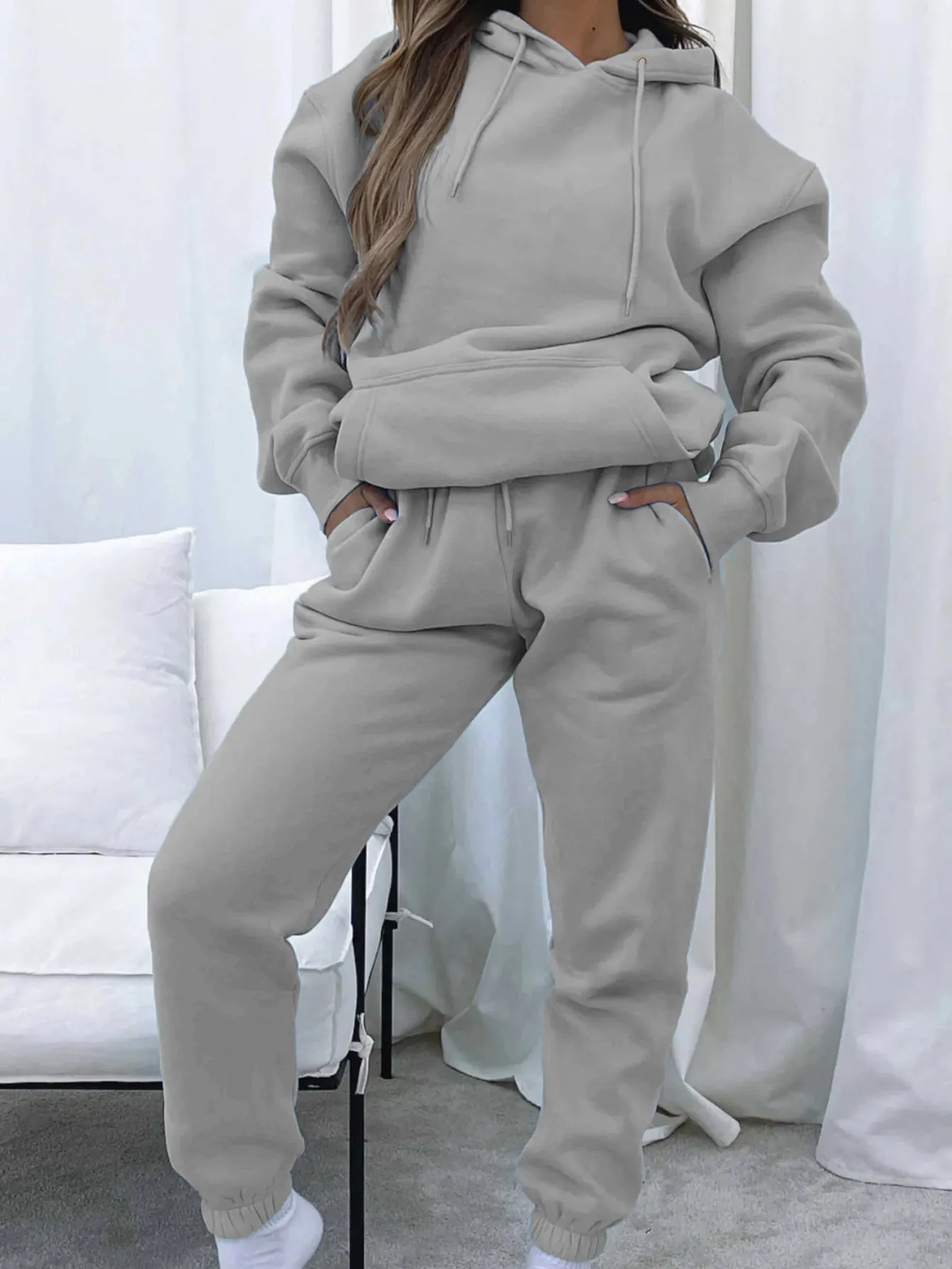 Two-piece Kangaroo Pocket Tracksuit