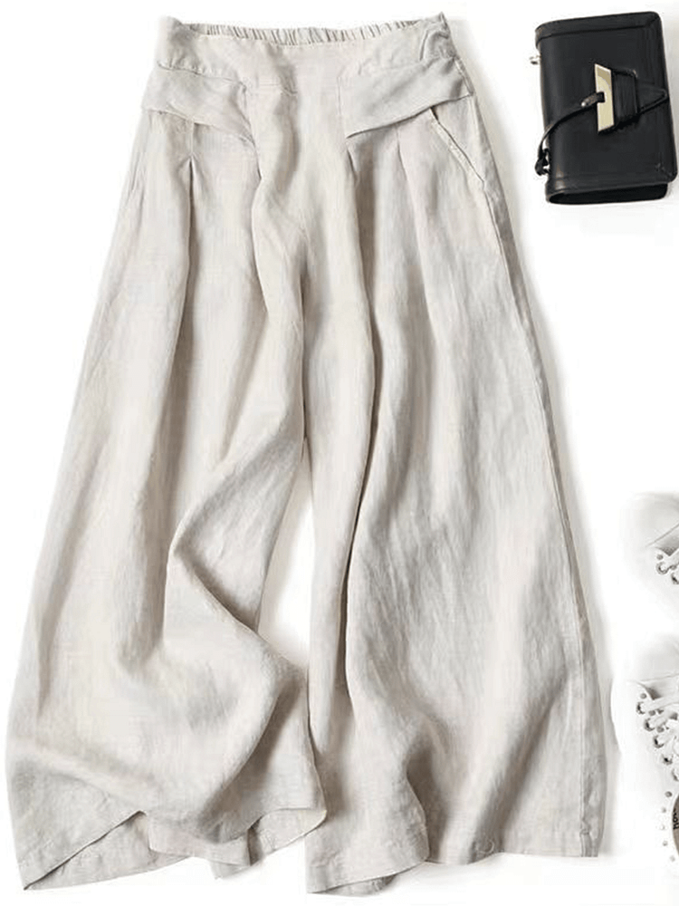 Women's Loose Cotton And Linen Casual Leggings