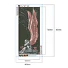 (Grande Taille) Ange et D&eacute;mon - Compl&egrave;te Rond Peinture au Diamant 80x40CM