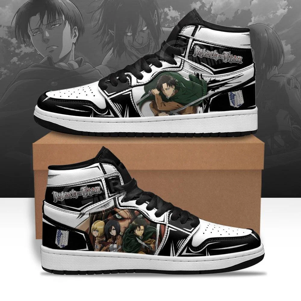 Kingofallstore - Anime Shoes AOT JD1 Shoes Custom Attack On Titan Anime JD1 Sneakers