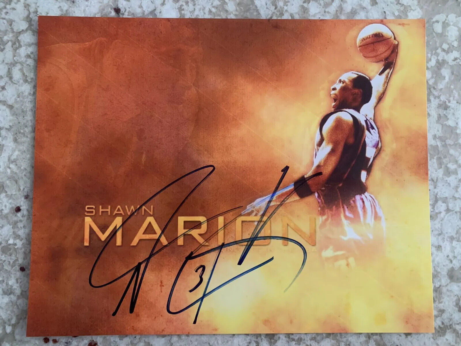 Shawn Marion signed 8X10 Photo Poster painting Phoenix Suns