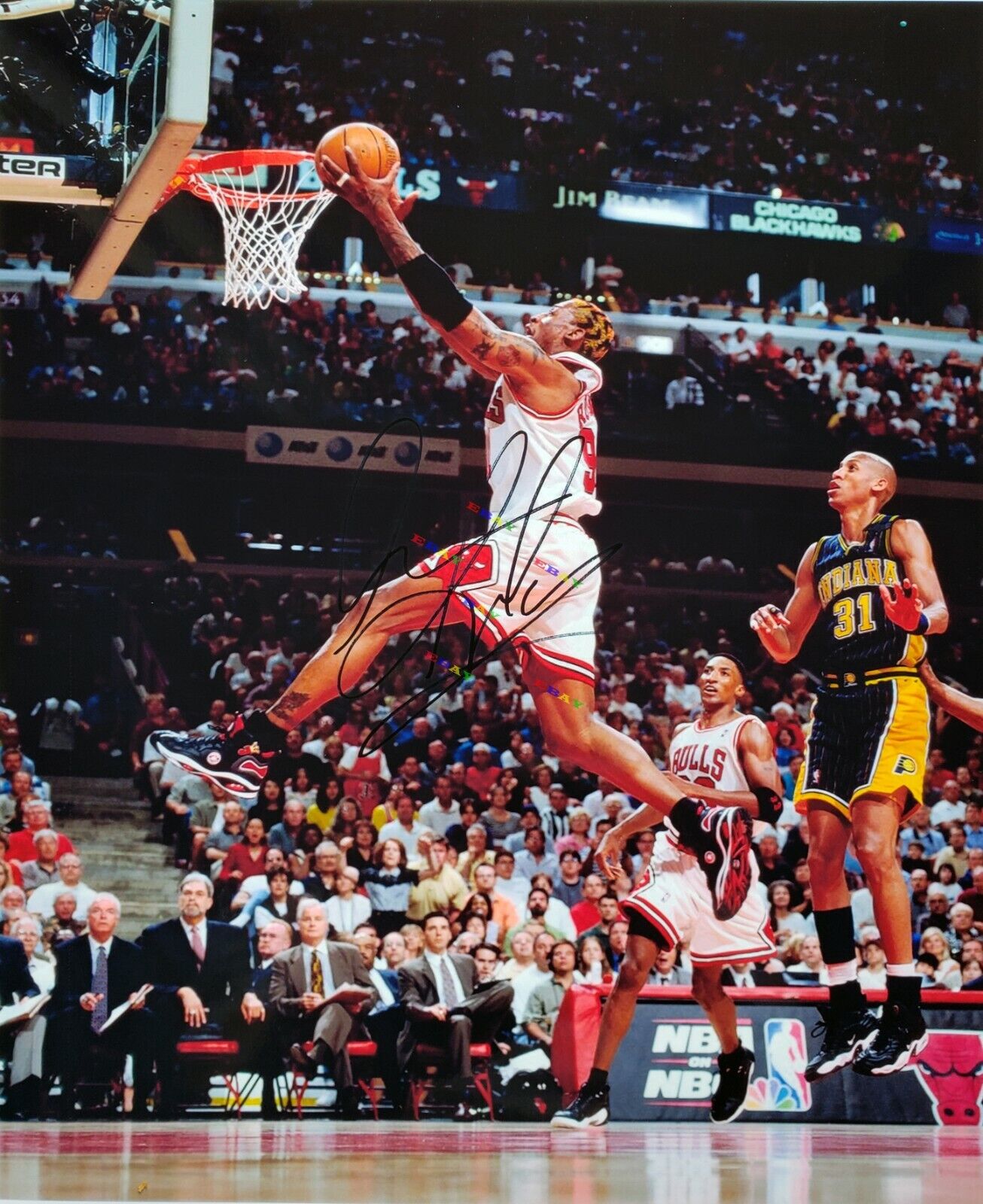 Dennis Rodman Chicago Bulls Signed 8x10 Autographed Photo Poster painting Reprint