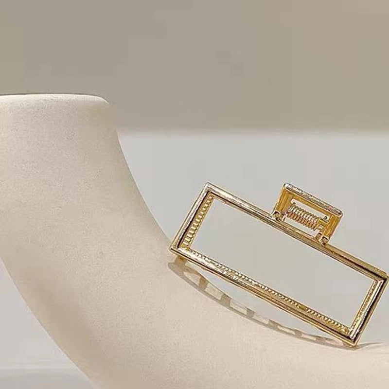 Metal Grab Clip Elegant Bow Hairpin Back Head Large Shark Clip French Pearl Clip Hair Accessories