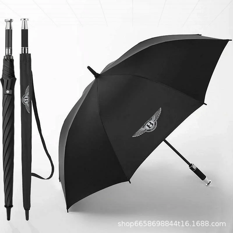  VIP business folding 10-bone black plastic umbrella
