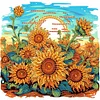 DIY Partial Special Shaped Drill Diamond Painting-Sunflower