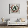 (US Only)Xmas Tree Printed Cross Stitch Kit 45x45cm DIY 11CT Embroidery Craft Set Decor