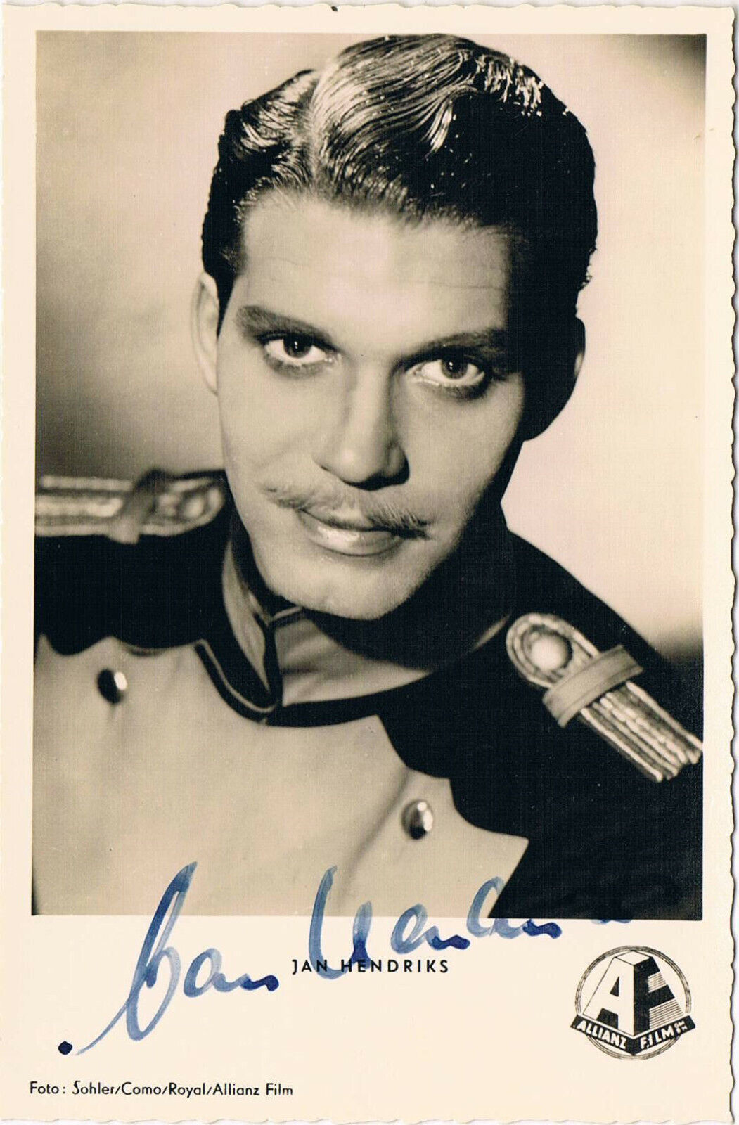 Jan Hendriks 1928-91 autograph signed postcard Photo Poster painting 3.5x5.5