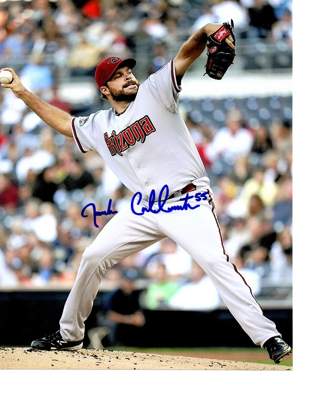 Josh Collmenter hand signed 8X10 Photo Poster painting W/COA Arizona Diamonbacks CMU HOMER MI +