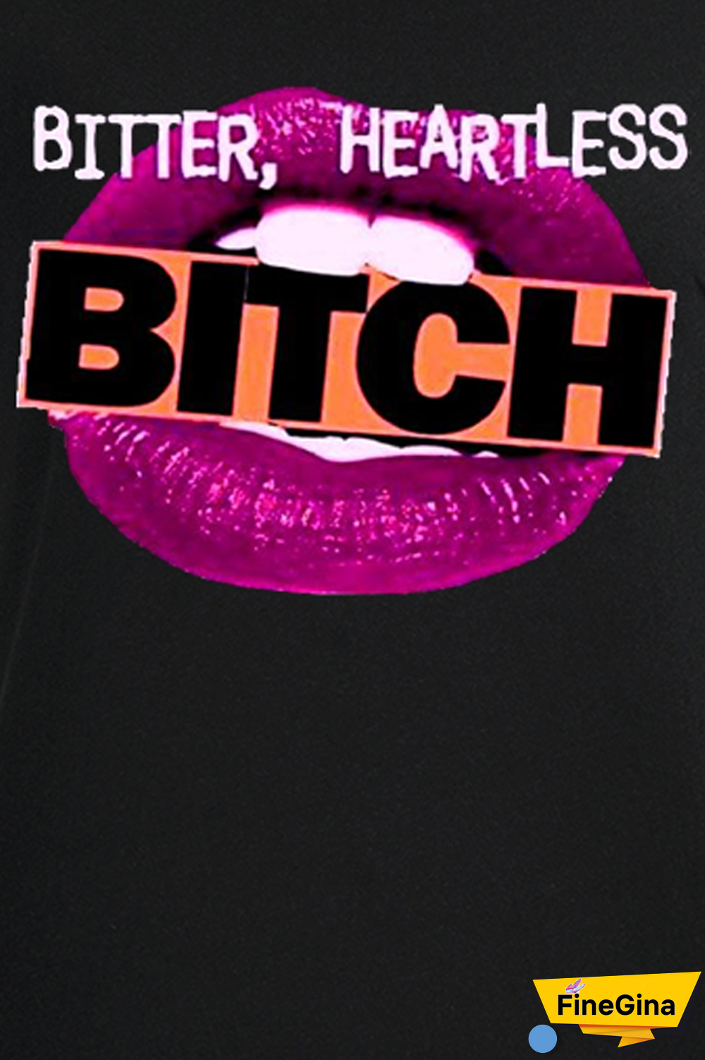 Black Casual Daily Lips Printed Patchwork Letter O Neck T-Shirts