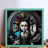 【Limited Stock Sale】Scary Big-Eyed Doll-14CT Stamped Cross Stitch 50*50cm/19.69*19.69in tapestrymarket