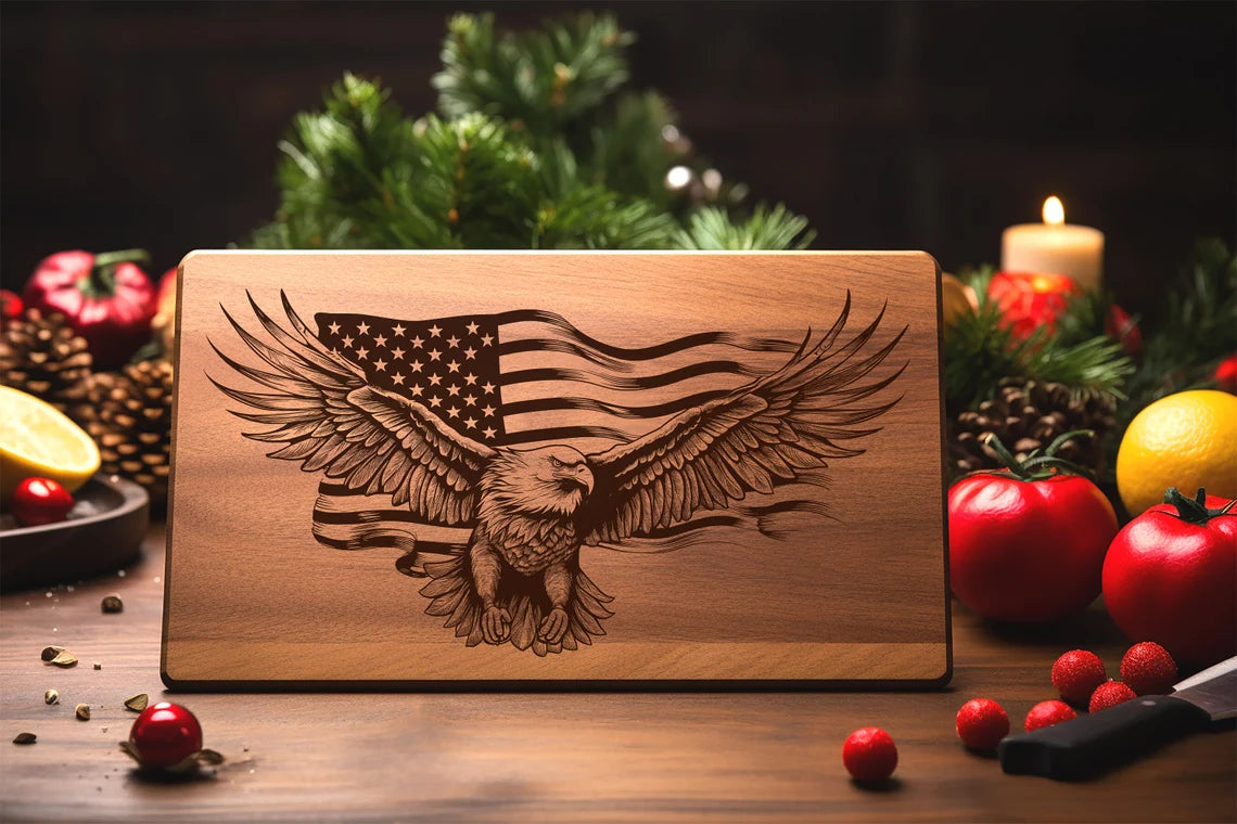 Christmas Digital Laser Engraved Files SVG Charcuterie board, Cutting Chopping Board, T-shirt, Vector, Kitchen Decor, Gift, Glowforge