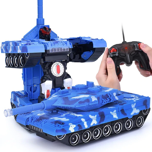 Deformable Remote Control Stands Up Como Tank