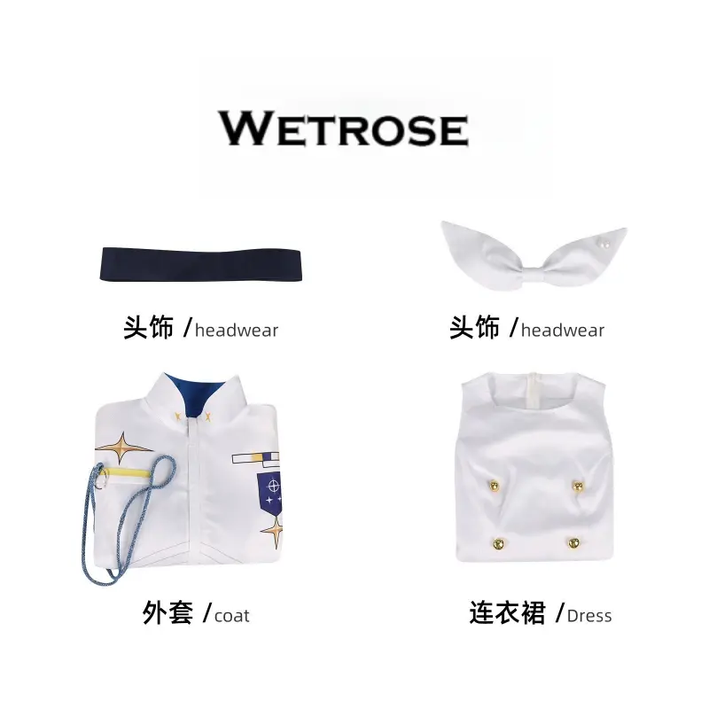 [Wetrose] Pre-Order Blue Archive Kivotos GSC President Uniform Game Outfit Cosplay Costume 