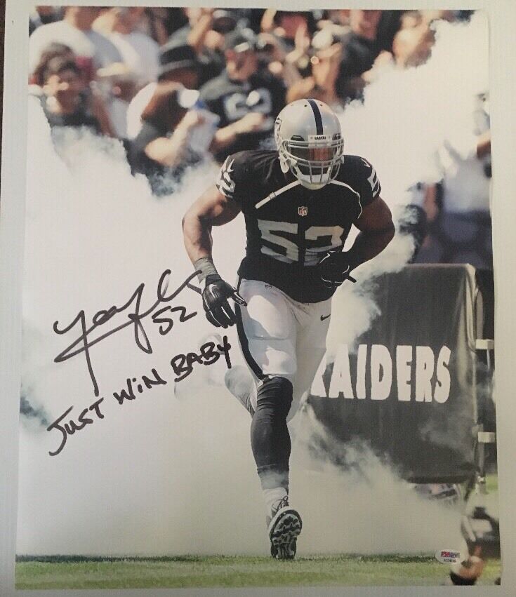 Khalil Mack Signed Autographed 16x20 Photo Poster painting Oakland Raiders PSA/DNA COA 3