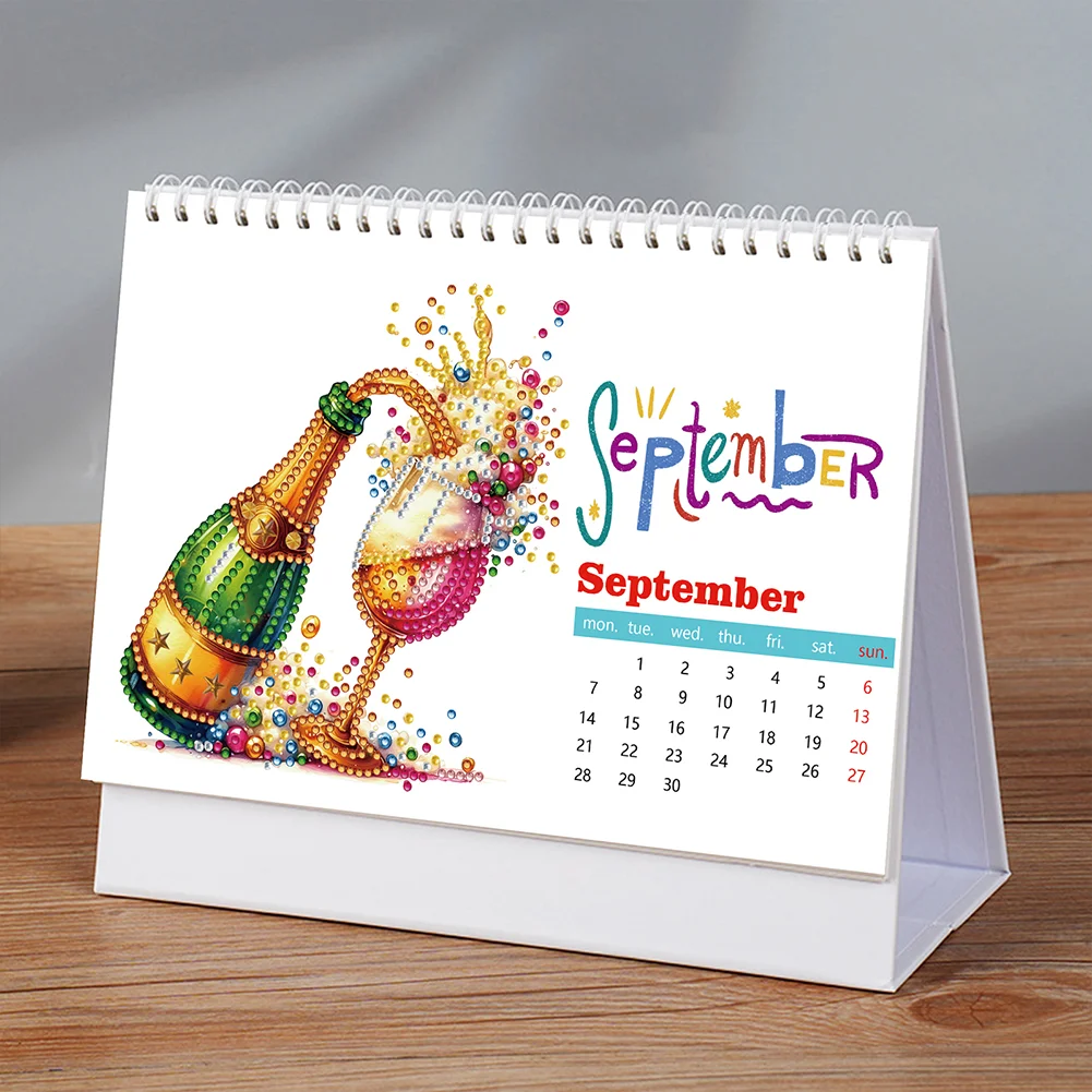 Diamond Painting Monthly Calendar Kit Diamond Art Calendar for DIY Crafts Party